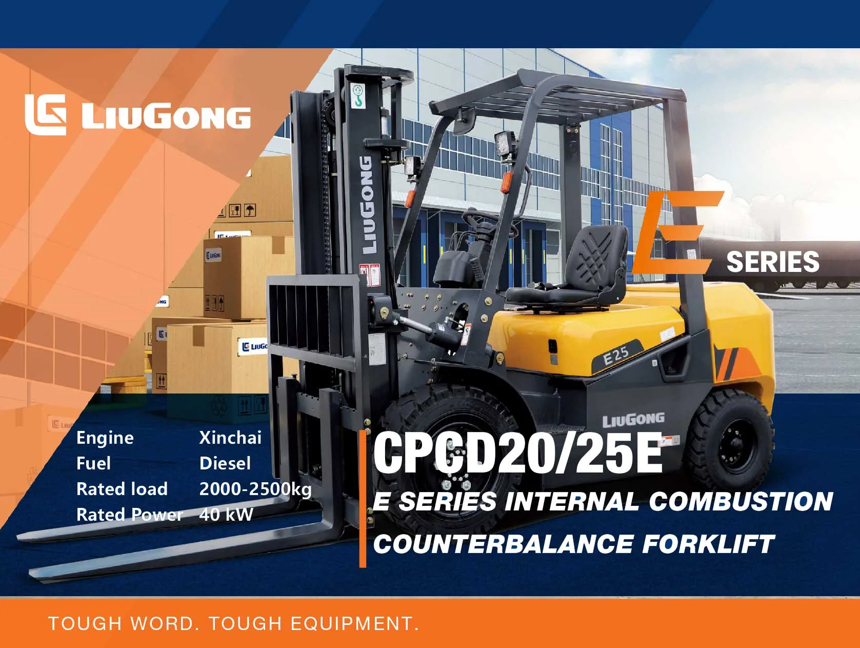 Forklift Diesel Liugong CPCD20/25-E