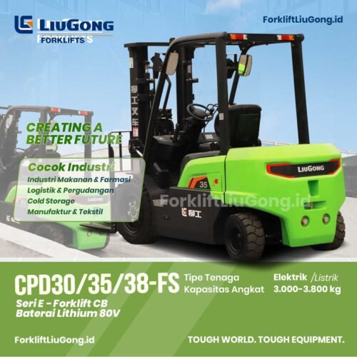 Forklift 3, 3.5, 3.8 ton Elektrik LiuGong CPD30/35/38-FS