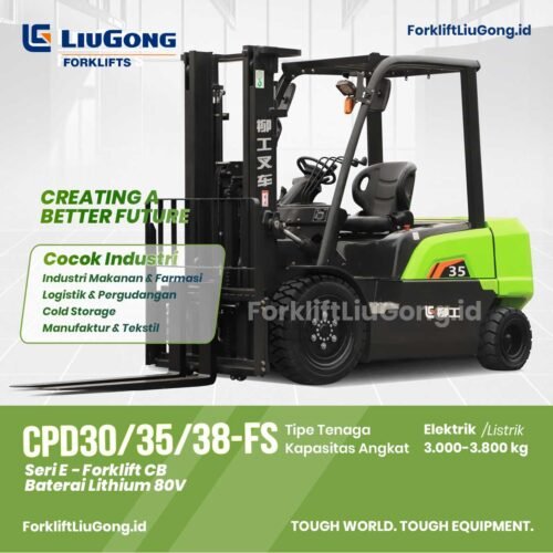 Forklift 3, 3.5, 3.8 ton Elektrik LiuGong CPD30/35/38-FS