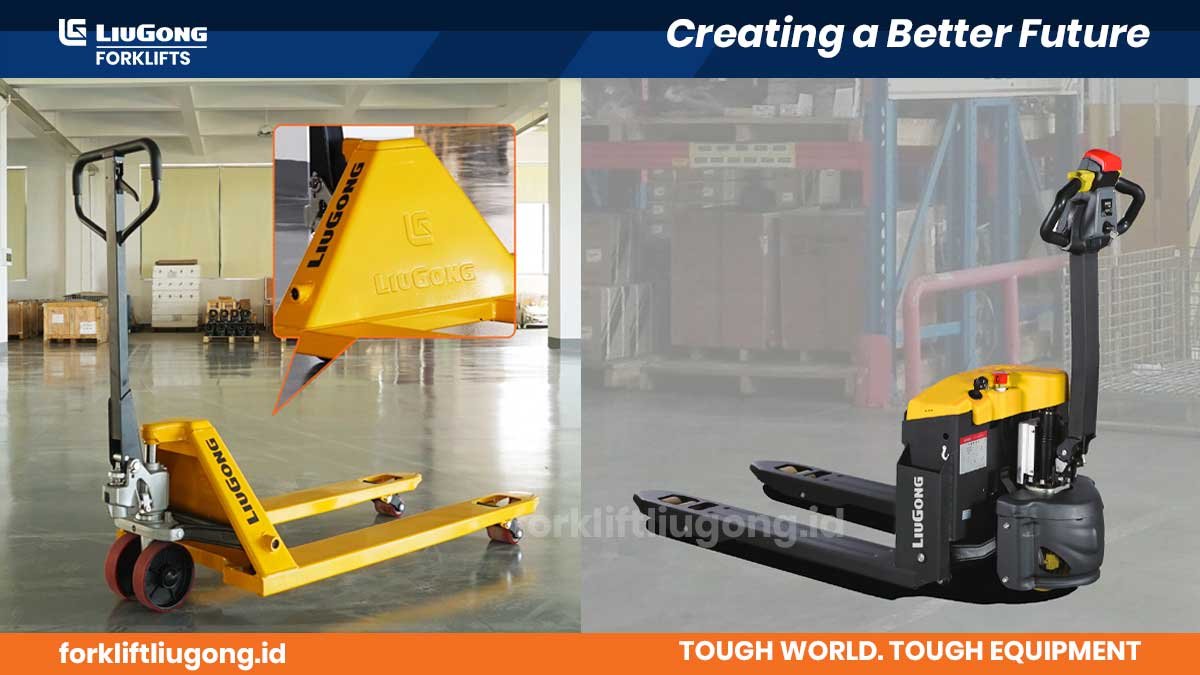 Pallet Jack Pilih Manual atau Elektrik untuk Gudang