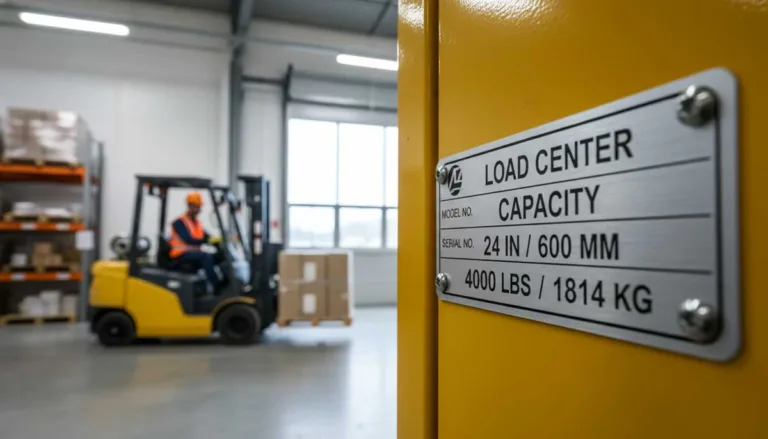 Istilah Penting Forklift : Load Center, Capacity & Lainnya